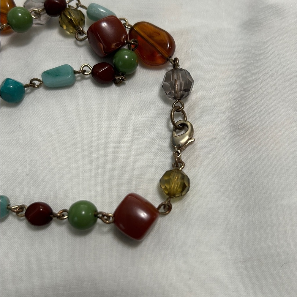 Source Unknown Multi-Color Beaded Double-Strand Necklace - Picture 4 of 5